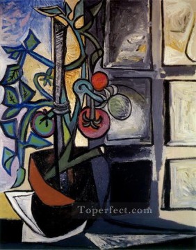 Famous Abstract Painting - Plant de tomates 1944 Cubist